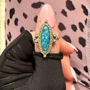 Vintage Turquoise Silver Ring